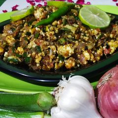 A picture of BhindiBhurji.