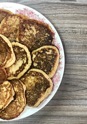 Banános túrós zabpalacsinta recept fotója