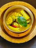 Shukto Dal with Pumpkin, Cucumber, Korola
