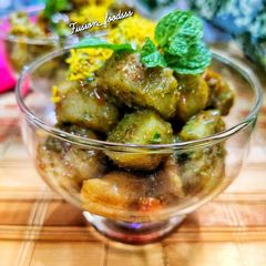 A picture of Sweet potato chaat.