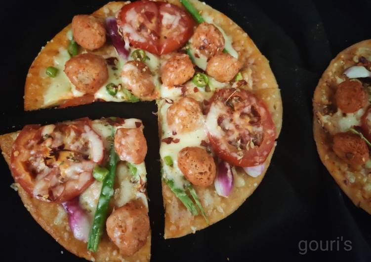 Soya 65 thin crust instant wheat pizza