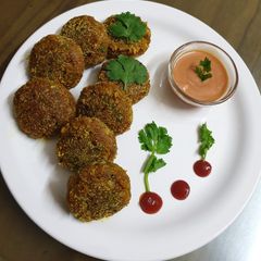 A picture of Roti cutlet.