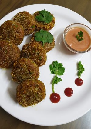 A picture of Roti cutlet.