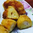 Bocaditos de papa rellenas de camarón