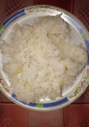 A picture of Plain rice.