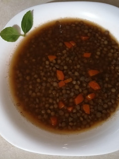 Una foto de Lentejas con zanahorias