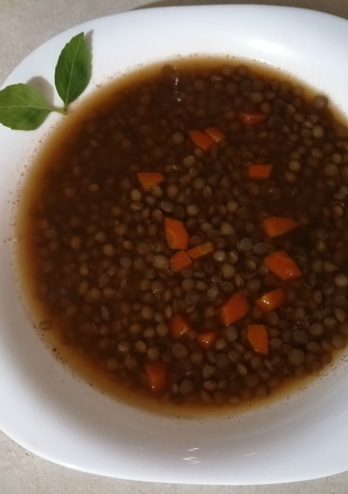 Una foto de Lentejas con zanahorias