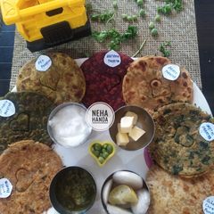 A picture of Stuffed dough instant parathas.