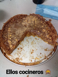 Una foto de Tarta de Nutella y galletas