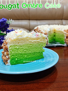 Foto resep Nougat Ombre Cake