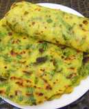 Bok Choy Akki Roti
