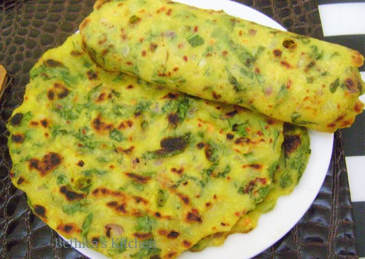 Bok Choy Akki Roti