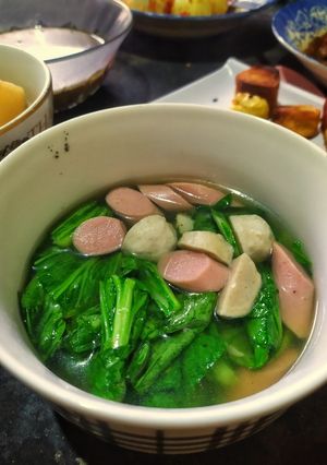 Foto resep Ca sawi bakso sosis