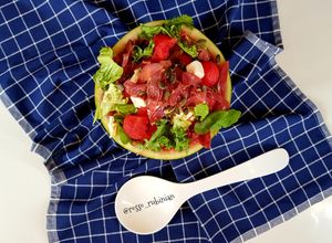 Foto di Insalata di anguria con bresaola