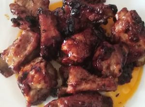 Una foto de Costillas Cerdo barbacoa 15 minutos olla exprés