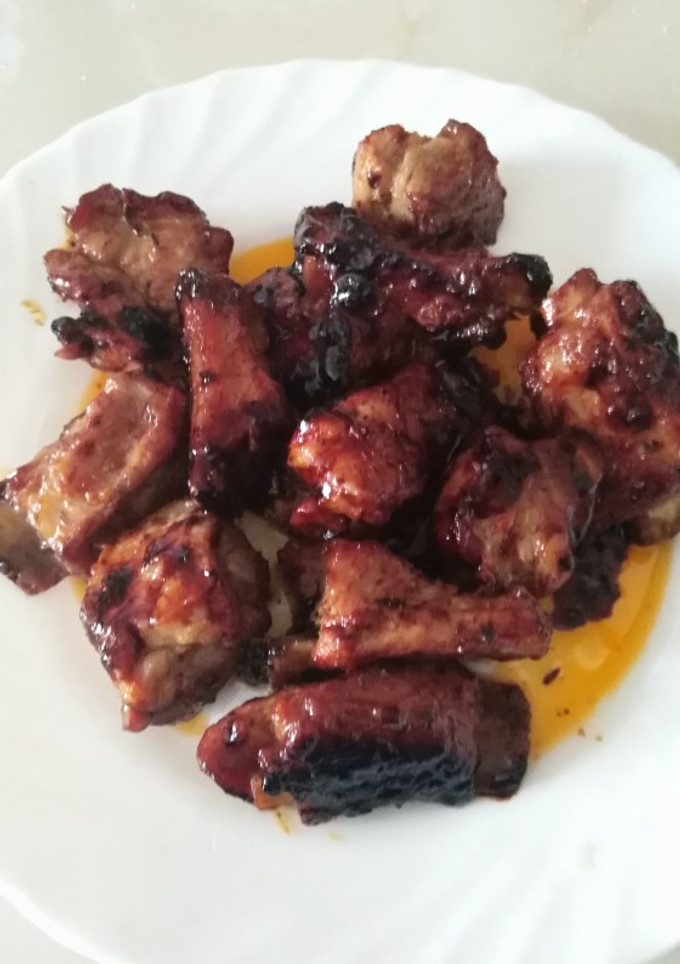 Una foto de Costillas Cerdo barbacoa 15 minutos olla exprés