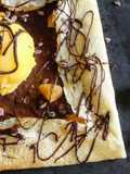 Chocolate Dessert Crêpes with Homemade Mango Sorbet