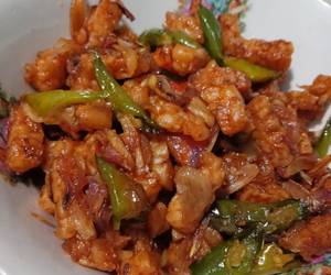 Cara Memasak 30. Oseng tempe cabe ijo Enak Sempurna