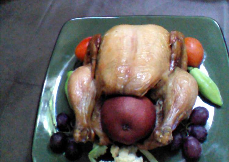 Easiest Way to Make Yummy Oven baked smoked chicken