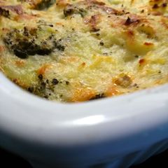 A picture of twice baked potatoes casserole.