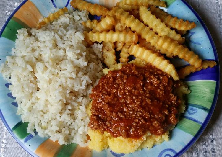 Simple Way to Make Any-night-of-the-week Polenta with Ground Beef