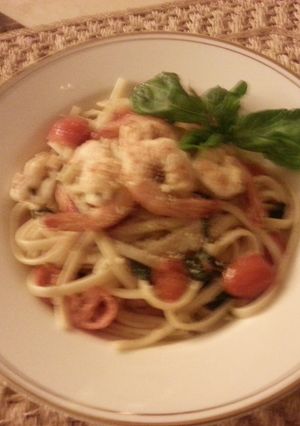 A picture of Prawn Aglia E Olio.