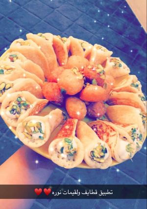 صورة لوصفة قطايف سهله وسريعه مره😴♥️