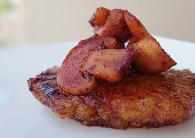 Simple Way to Prepare Quick Grilled Pineapple And Mushroom With Cinnamon Sugar