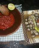 Asam kerang pedas + sambal pedas jeruk nipis😘