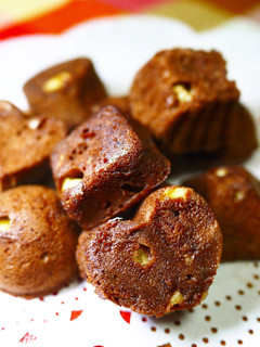 A picture of Bite-sized Microwave Brownies.