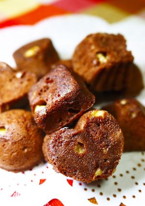 A picture of Bite-sized Microwave Brownies.