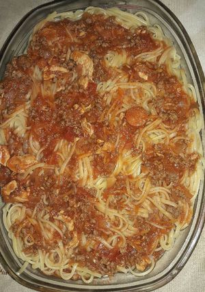 Una foto de Fideos con tuco