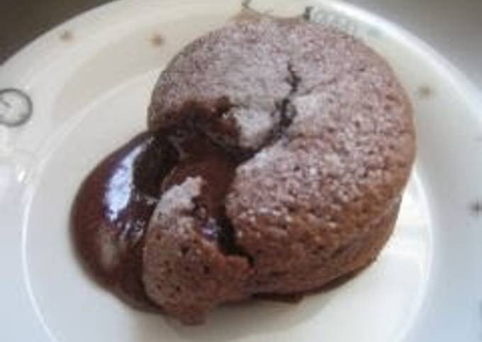 Molten Chocolate Cake for Valentine's Day
