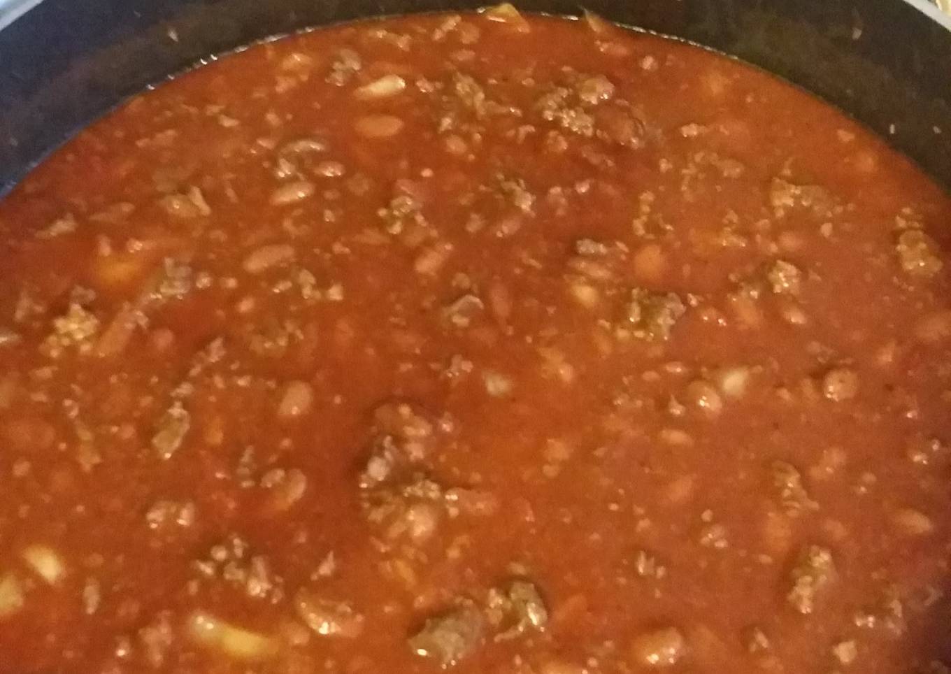 Deer meat chili