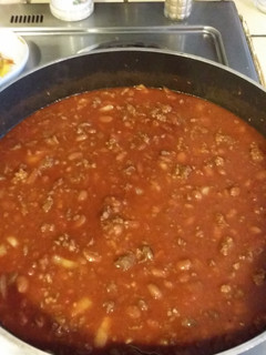 A picture of Deer meat chili.