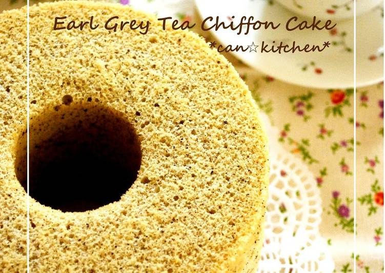 Easiest Way to Make Appetizing Black Tea Chiffon Cake (Earl Grey)