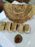 Horsegram palak dosa roll