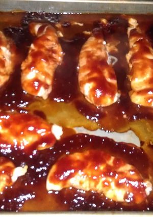 A picture of Macs easy BBQ chicken.