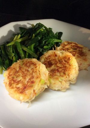 A picture of Crab Cakes Made with Imitation Crab.