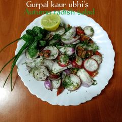 A picture of Autumn radish salad 🥗.