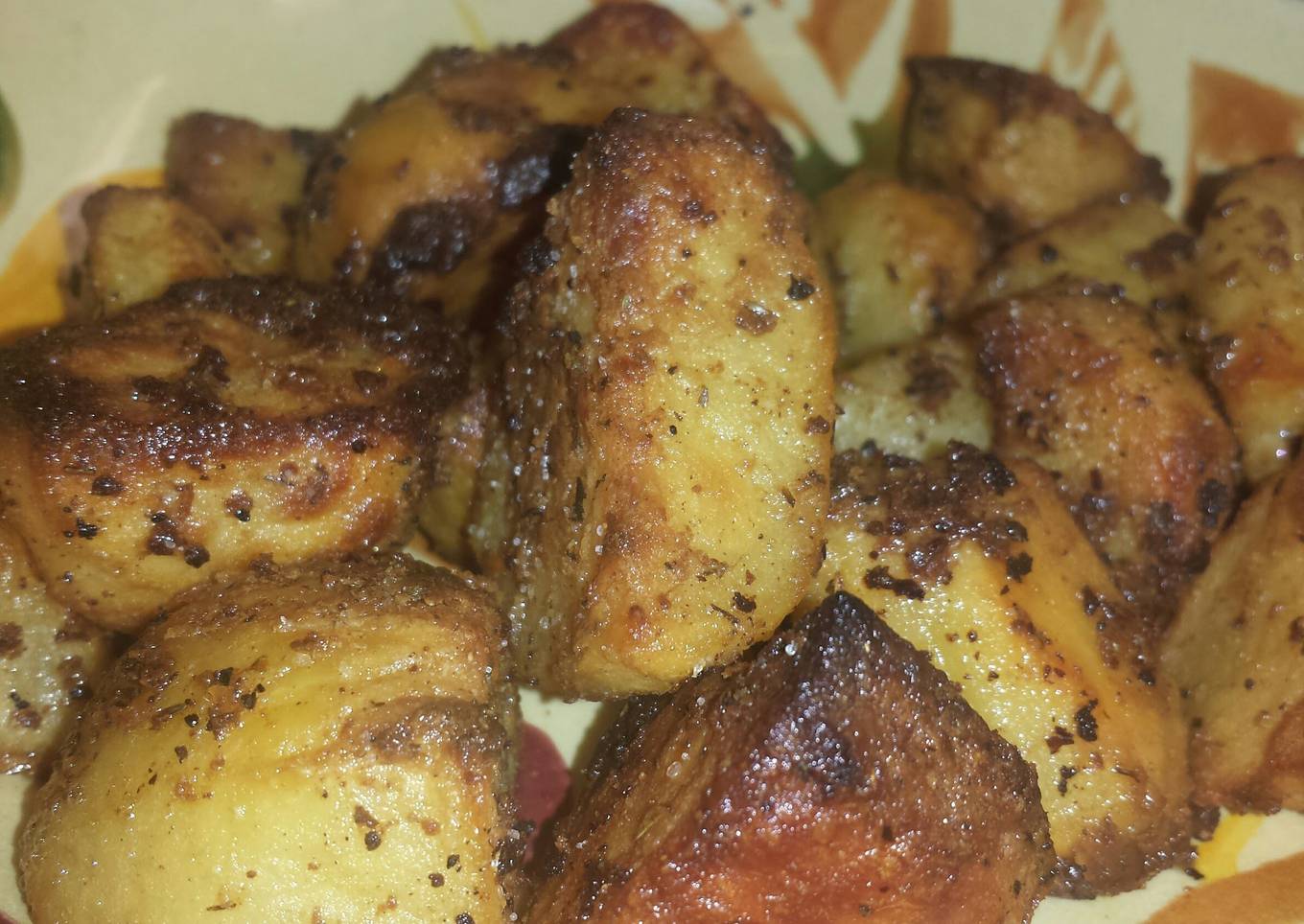Roasted Mustard Potatoes