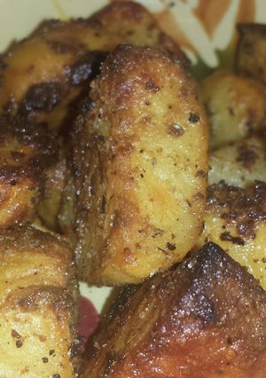 A picture of Roasted Mustard Potatoes.