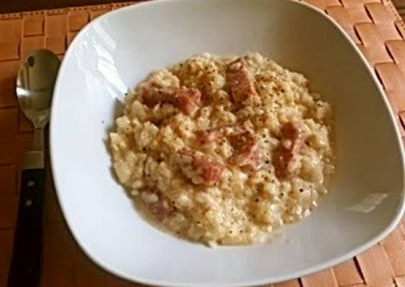Time-Saver Carbonara Risotto