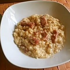 Time-Saver Carbonara Risotto A picture of Time-Saver Carbonara Risotto.