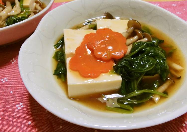 Silken Tofu with Thick Ankake Sauce