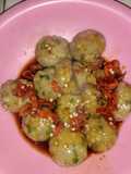 Cilok oatmeal sambal kecap