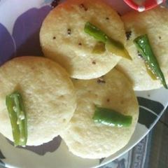 Rice dhokla A picture of Rice dhokla.