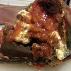 A picture of Stuffed Poblano Peppers.