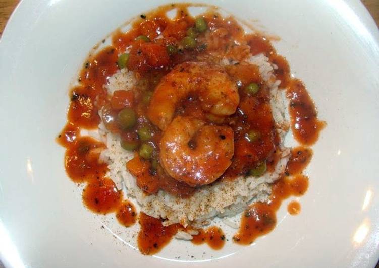 Step-by-Step Guide to Prepare Favorite taisen&#39;s spicy shrimp sauce over rice