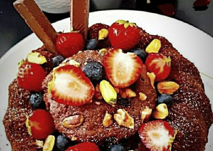 Recipe of Homemade Pearl Millet Strawberry Cake